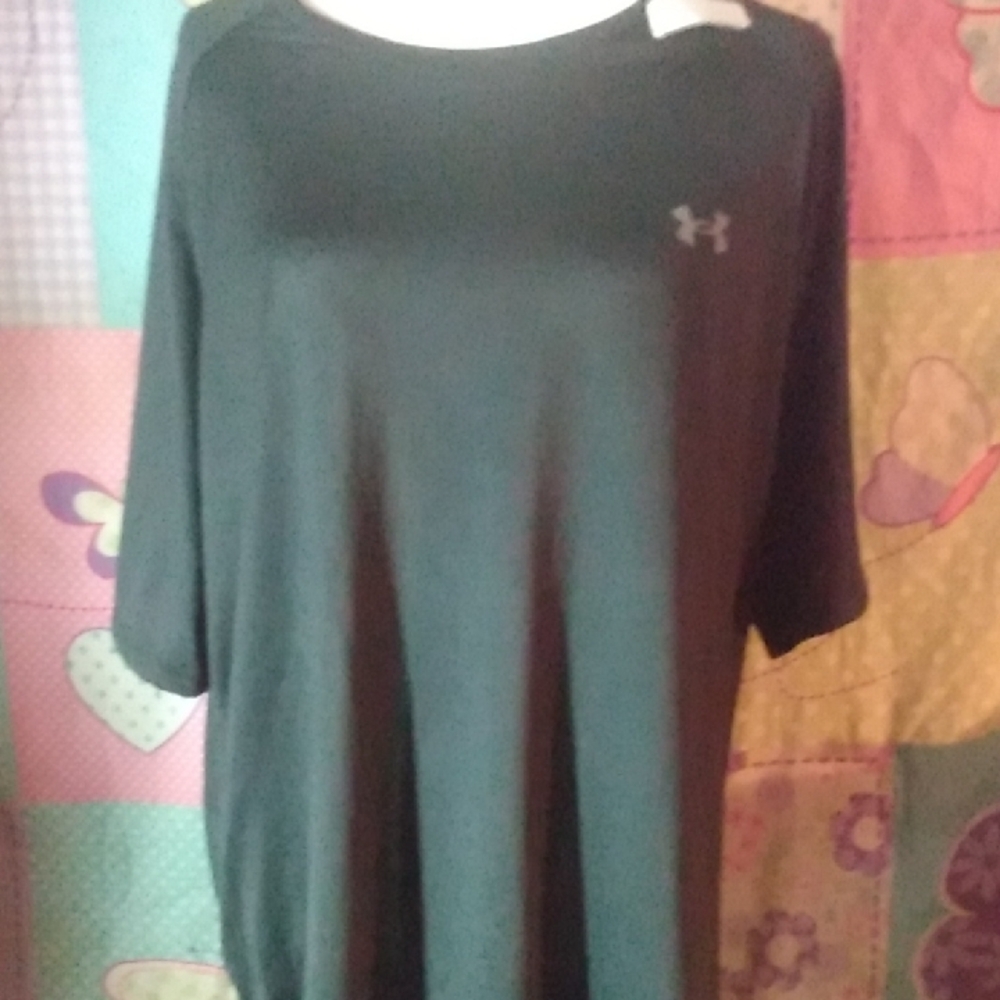NWT Under Armour Tech Tee Mens 2XL Black Loose Fit Short Sleeve Athletic Shirt